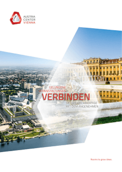 Folder für Corporates - Austria Center Vienna