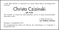 Christa Czizinski
