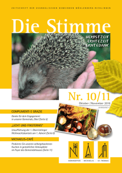 Aktuelle Ausgabe Nr. 10/11