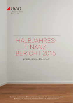 halbjahres- finanz- bericht 2016