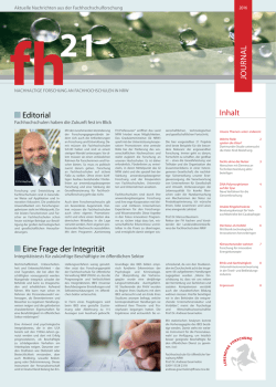fh21 Journal 2016 Als PDF downloaden