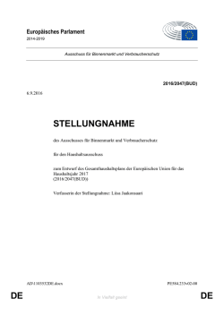 DE DE STELLUNGNAHME