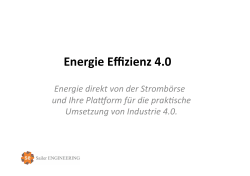 Energie Effizienz 4.0