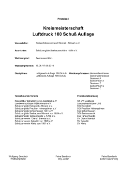 KM LP-LG 100 Schuß Auflage 2016 - KSV