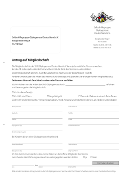 (PDF 133 KB) - Selbsthilfegruppe Glykogenose