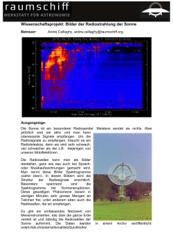 Wissenschaftsprojekt: Bilder der Radiostrahlung der