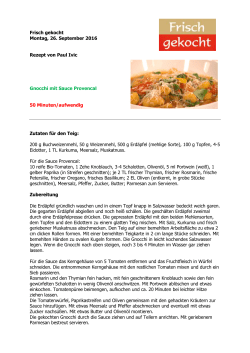 Gnocchi mit Sauce Provencal