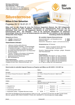 Silvesterreise - BBV Touristik GmbH