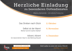 Herzliche Einladung