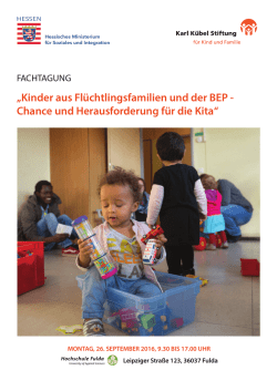 Kinder aus Flüchtlingsfamilien und der BEP