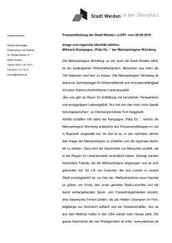 Image und regionale Identit&auml;t st&auml;rken
