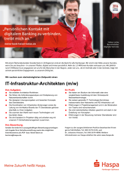 IT-Infrastruktur-Architekten (m/w)