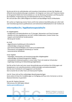 einen/e Informatiker/In