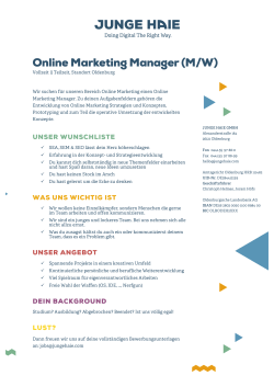 Online Marketing Manager (M/W)
