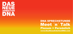 Meet ´n´ Talk - Das Neue Arbeiten DNA