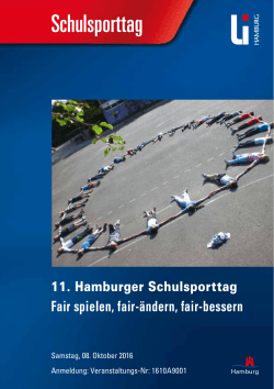11. Hamburger Schulsporttag - Landesinstitut für Lehrerbildung und