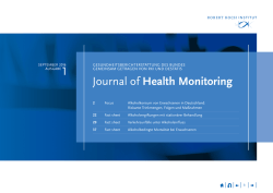 Journal of Health Monitoring