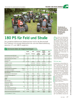 180 PS für Feld und Straße - Wochenblatt für Landwirtschaft