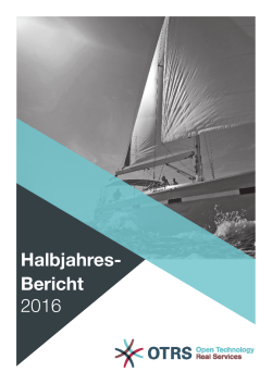 Halbjahres- Bericht 2016