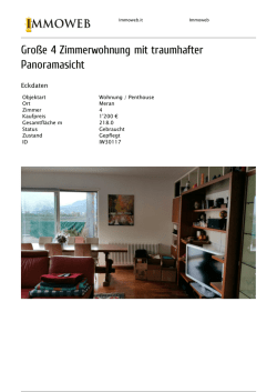 Gro&szlig;e 4 Zimmerwohnung mit traumhafter Panoramasicht