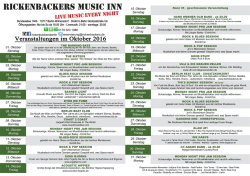 Page 1 RICKENBACKERS MUSIC INN LIVE MUSIC EVERY NIGHT