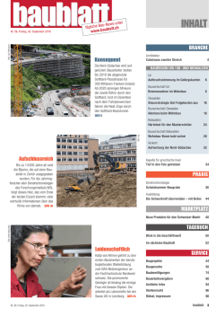 Inhalt: Baublatt 39
