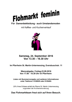 20160924_Flohmarkt Feminin - Erzbistum München und Freising