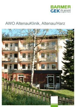 AWO AltenauKlinik, Altenau/Harz