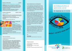 Interkulturellen Woche - Evangelisches Bildungswerk im Dekanat
