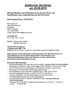 Haus-Turnier Dirlau