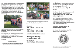Herbstfreizeit Flyer 2016 - Behinderten Sportverband Bremen e.V.