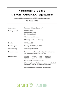 Ausschreibung