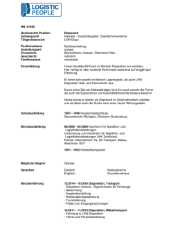 Disponent - LOGISTIC PEOPLE
