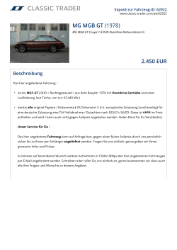 MG MGB GT (1978) 2.450 EUR