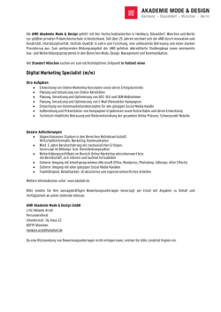 Digital Marketing Specialist (m/w)