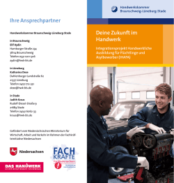IHAFA Info-Flyer der Handwerkskammer