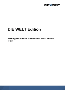 DIE WELT Edition