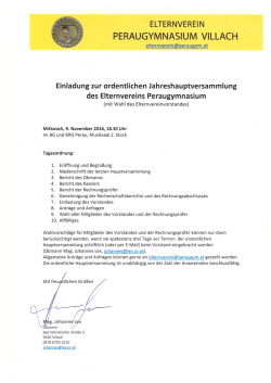 Einladung EV-HV 2016 - Peraugymnasium Villach