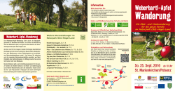 Folder Weberbartl-Wanderung 2016 - Naturpark Obst-Hügel-Land