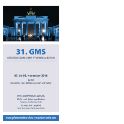 03. bis 05. November 2016 - GMS Berlin