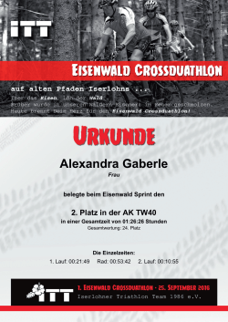 Alexandra Gaberle - Eisenwald Crossduathlon