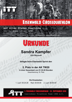 Sandra Kampfer - Eisenwald Crossduathlon