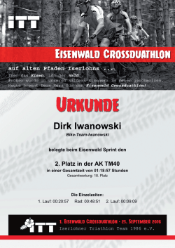 Dirk Iwanowski - Eisenwald Crossduathlon