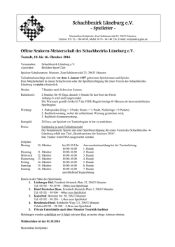 Ausschreibung - NSV