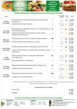 Herzlich willkommen im Betriebsrestaurant der Nordzucker AG Uelzen