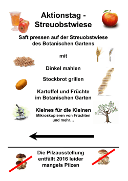 Aktionstag - Streuobstwiese