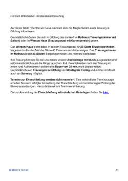 Standesamt: Gemeinde Gilching