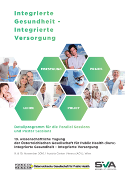 Integrierte Gesundheit - Integrierte Versorgung
