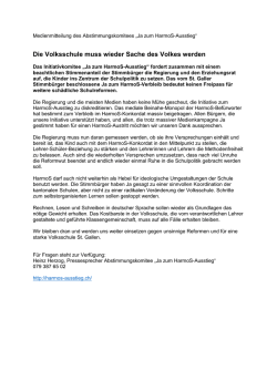 Die Volksschule muss wieder Sache des Volkes werden