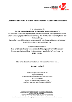 Dozent*in sein muss man sich leisten k&ouml;nnen &ndash; Altersarmut